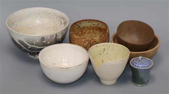 A group of Studio pottery bowls